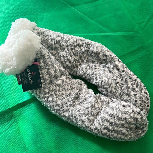 Calze da salotto Cuddl Duds doppio strato peluche taglia 4-10 foderate Calze da salotto Cuddl Duds doppio strato peluche taglia 4-10 foderate
